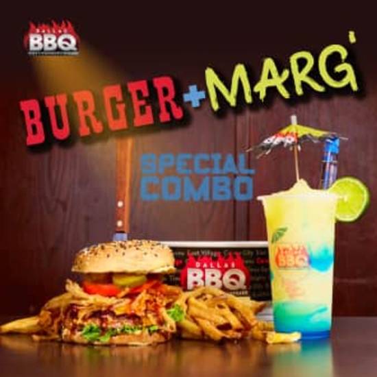 Order BBQ Burger & Margarita for 1 food online from Dallas bbq store, New York on bringmethat.com