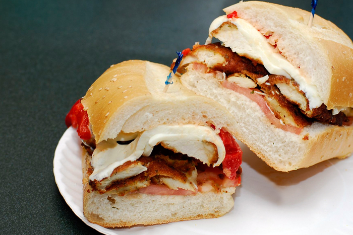 Order Chicken Cutlet Panini food online from Sandwich express store, Plainview on bringmethat.com