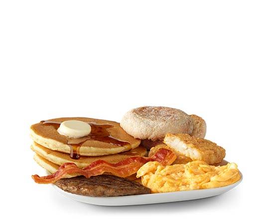 Order Deluxe Breakfast with Muffin food online from Mcdonald store, Hemet on bringmethat.com