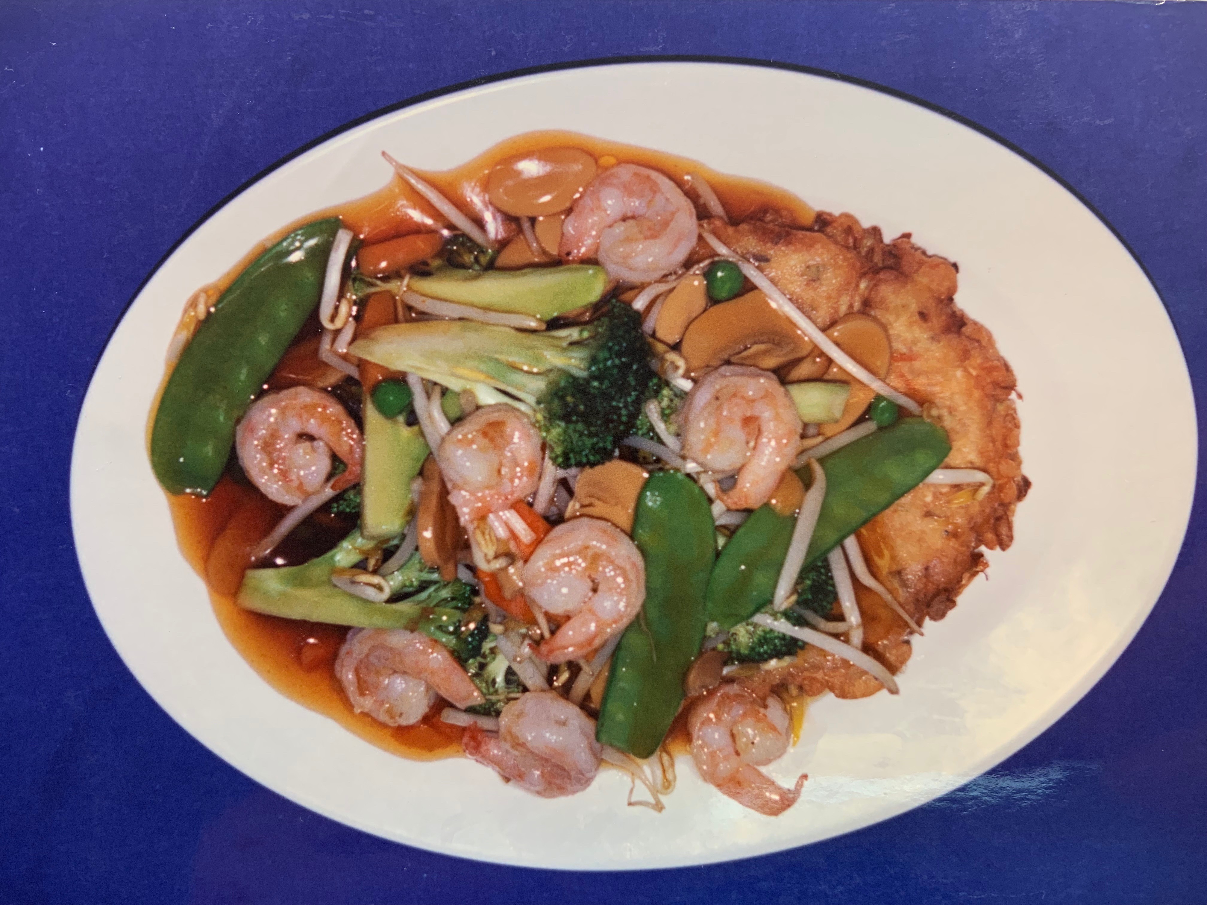 Order Shrimp Egg Foo Young food online from China Wall store, Anaheim on bringmethat.com