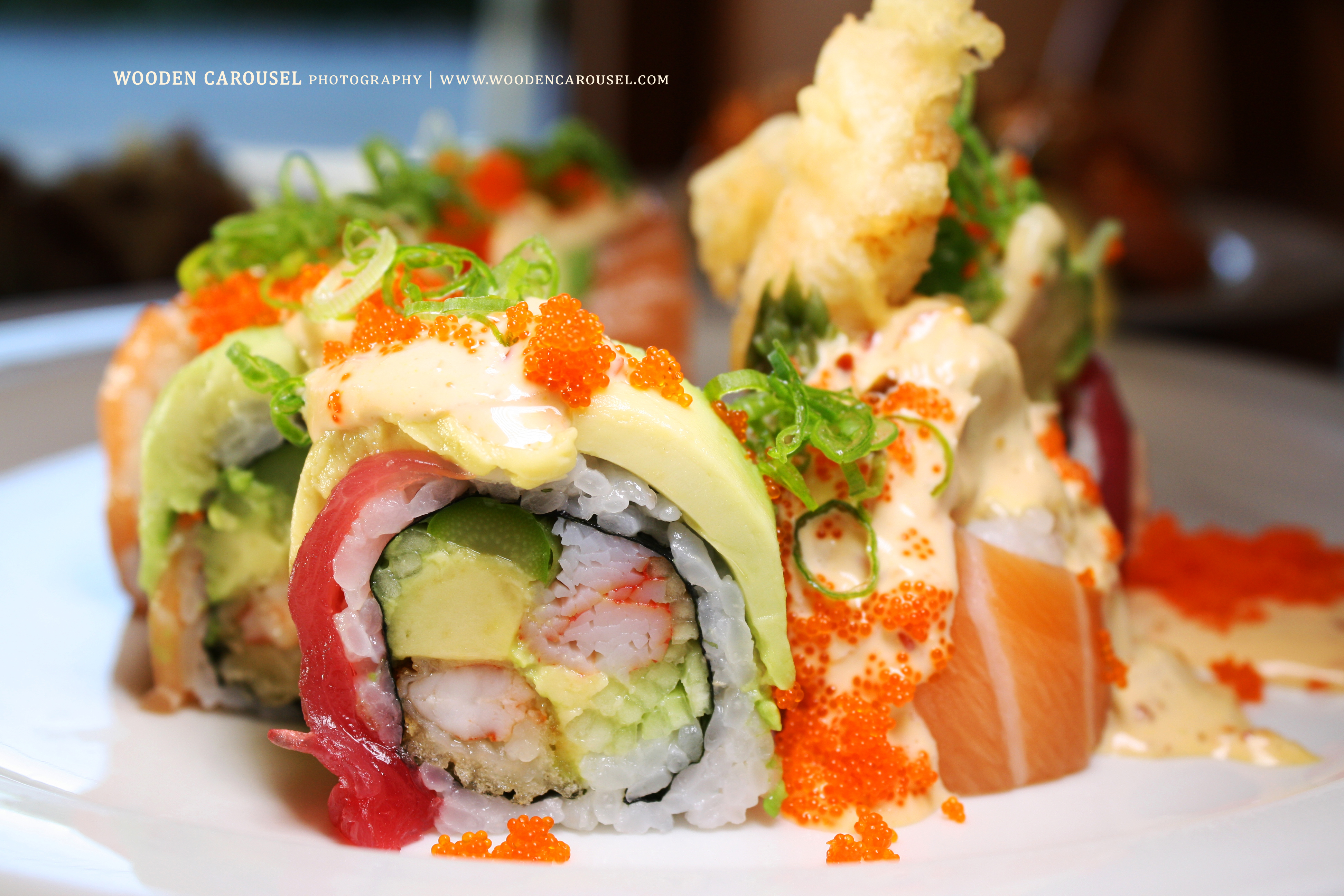 Order Ventura Sunset Roll food online from Crazy Tokyo Sushi store, Woodland Hills on bringmethat.com