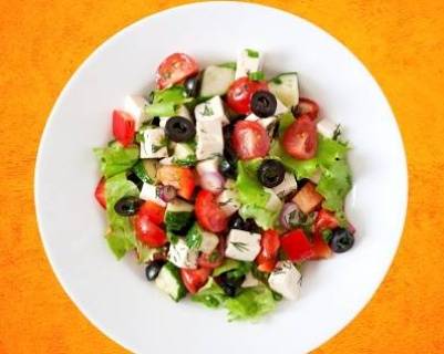 Order Greek Salad Getaway food online from Pizza Possessed store, Holly Springs on bringmethat.com