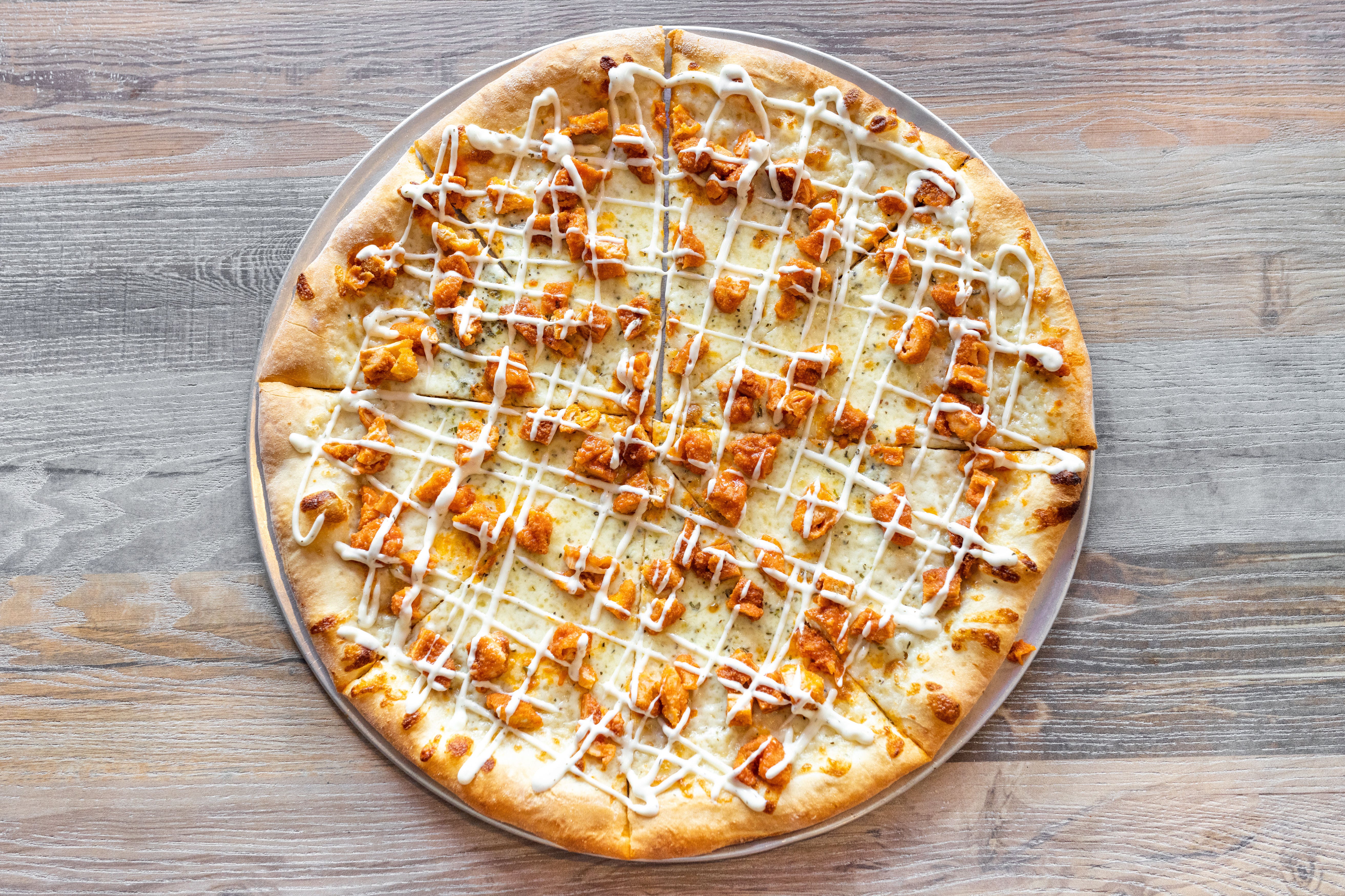 Order Buffalo Chicken Pizza - Bar 12" food online from Table 42 store, Dover on bringmethat.com