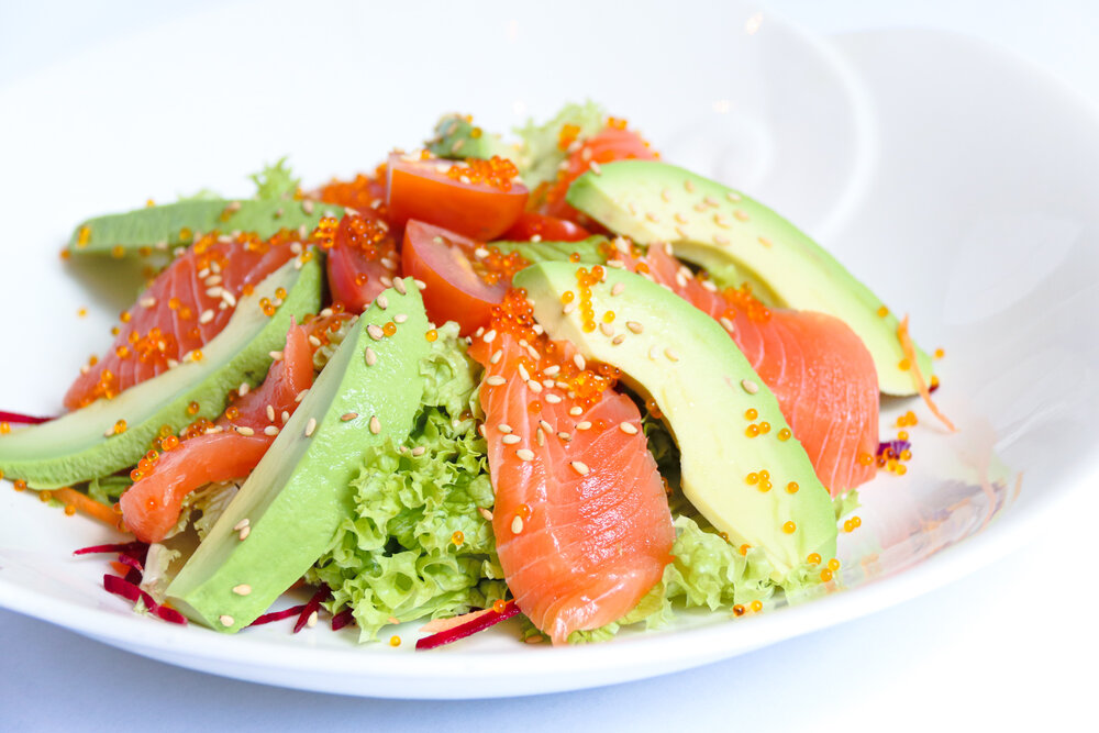 Order Salmon Salad food online from Aika Sushi store, New York on bringmethat.com