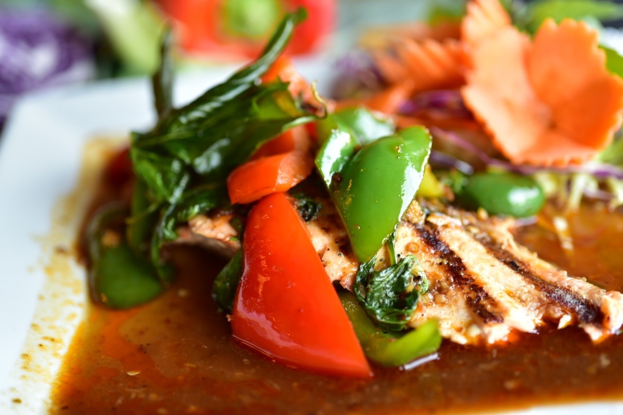 Order Chili Salmon food online from Brown Sugar Cafe store, Boston on bringmethat.com