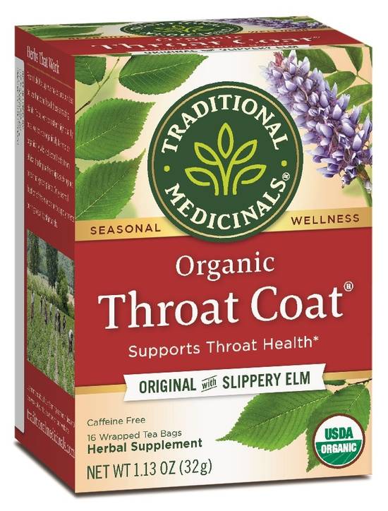 Order Traditional Medicinals Organic Throat Coat Herbal Tea food online from Cvs store, PARKERSBURG on bringmethat.com