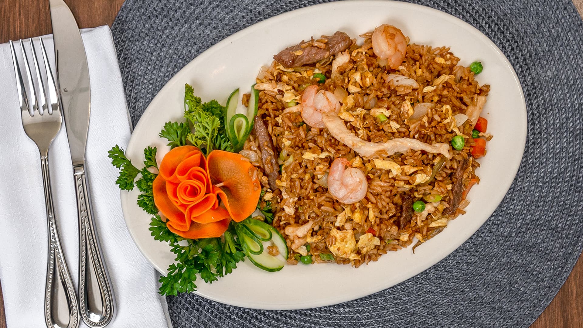 Order Combination Fried Rice food online from Hunan Taste store, Springfield on bringmethat.com