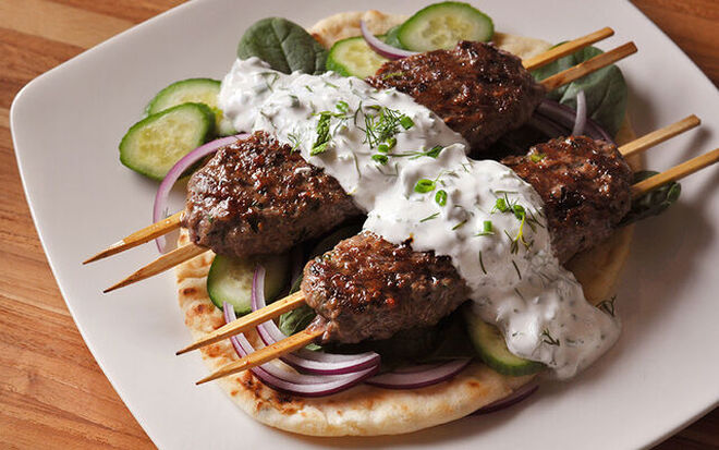 Order Kafta Kabob food online from Jerusalem Mediterranean store, Falls Church on bringmethat.com
