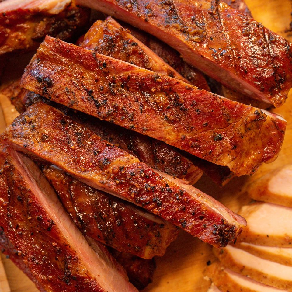 Order Pork Spare Ribs - 1/2 Lb food online from Rudy's BBQ store, College Station on bringmethat.com