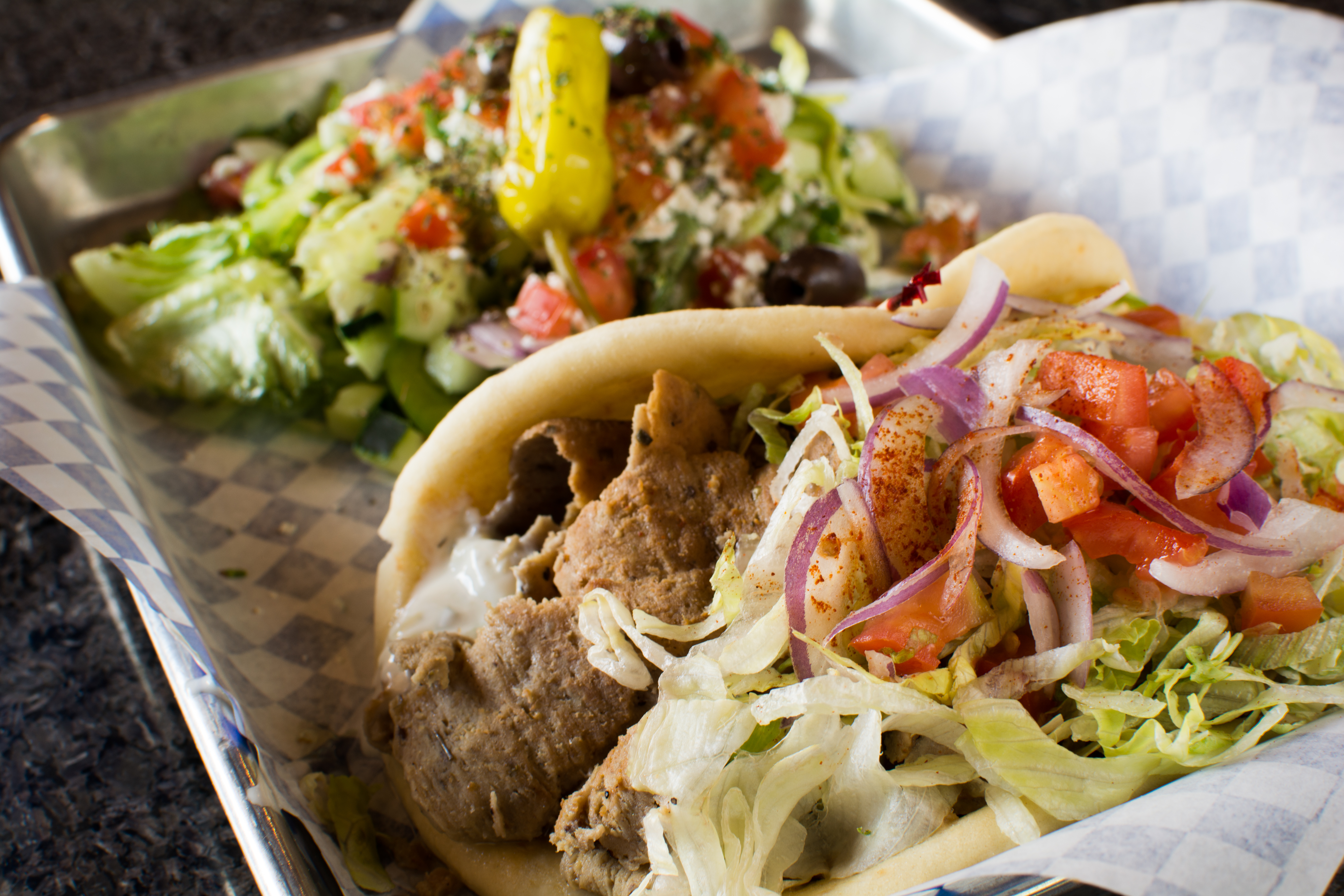 Order Gyro Pita food online from Opa Life Greek Cafe store, Tempe on bringmethat.com