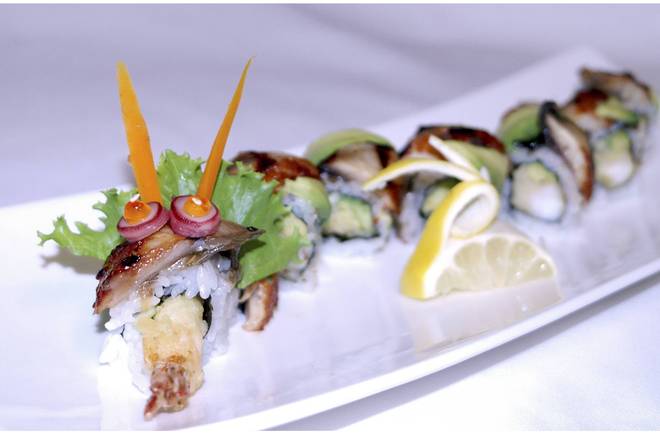 Order Dragon Roll food online from Azuma store, Cupertino on bringmethat.com