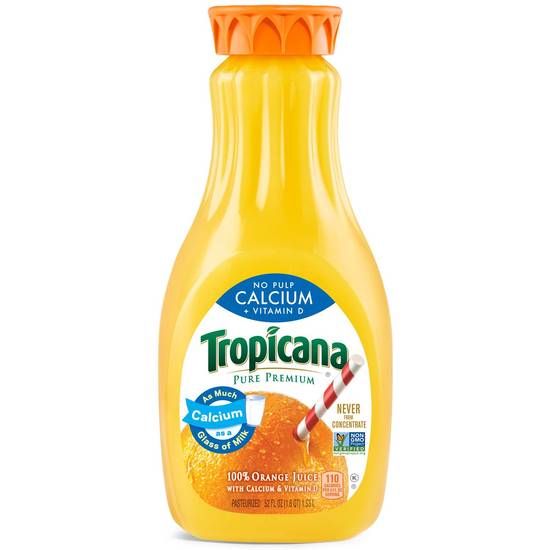 Order Tropicana Pure Premium Calcium & Vitamin D Orange Juice, 52 OZ food online from Cvs store, SARATOGA on bringmethat.com