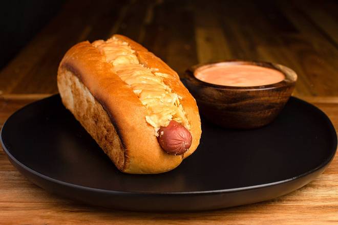 Order Super Perro Hot Dog food online from Los Perros store, Hialeah on bringmethat.com