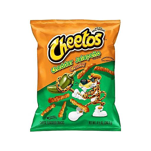 Order Cheetos Cheddar Jalapeno Crunchy (8.5 OZ) 133600 food online from BevMo! store, Milpitas on bringmethat.com