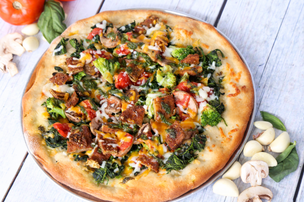 Order Parizzi Vegetable Pizza food online from Vito's Gourmet Pizza store, Pompano Beach on bringmethat.com