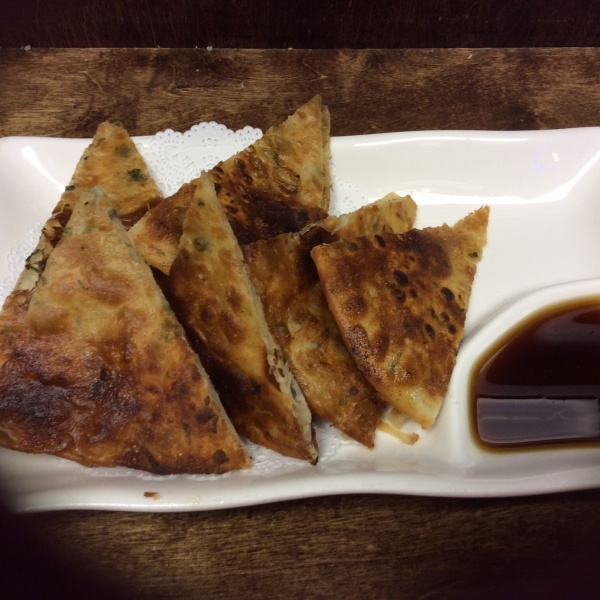 Order Pan-Fried Scallion Pancake food online from Sushi Soba store, Old Greenwich on bringmethat.com