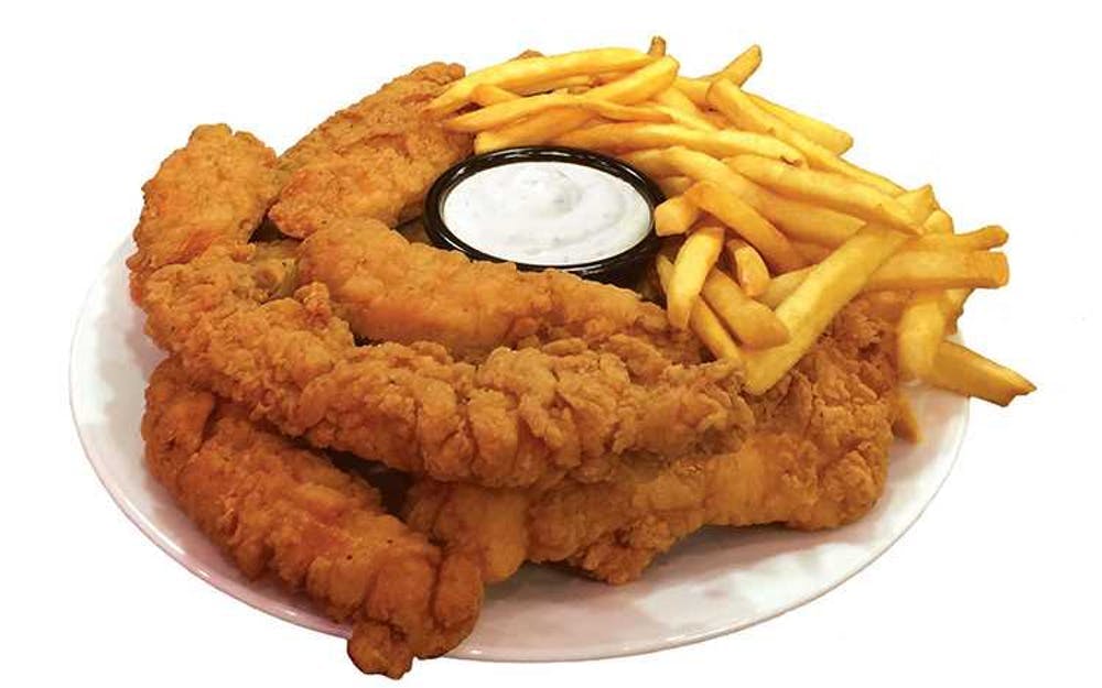 Order Happy Tenders - 1/2 lb. food online from Happy's Pizza store, Detroit on bringmethat.com