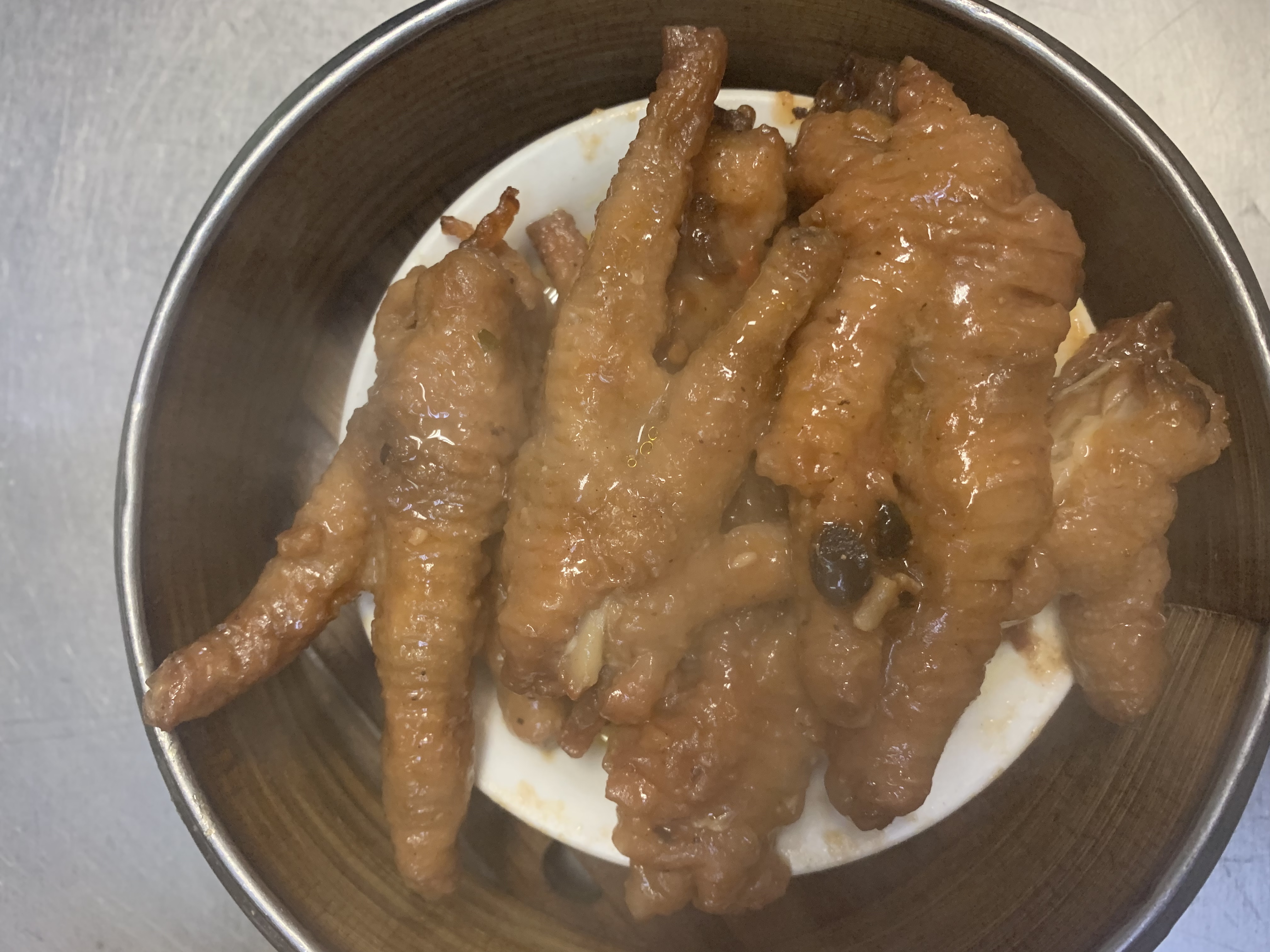 Order 7. Medium Chicken Feet in Chef's Sauce food online from China Cafe store, Chicago on bringmethat.com