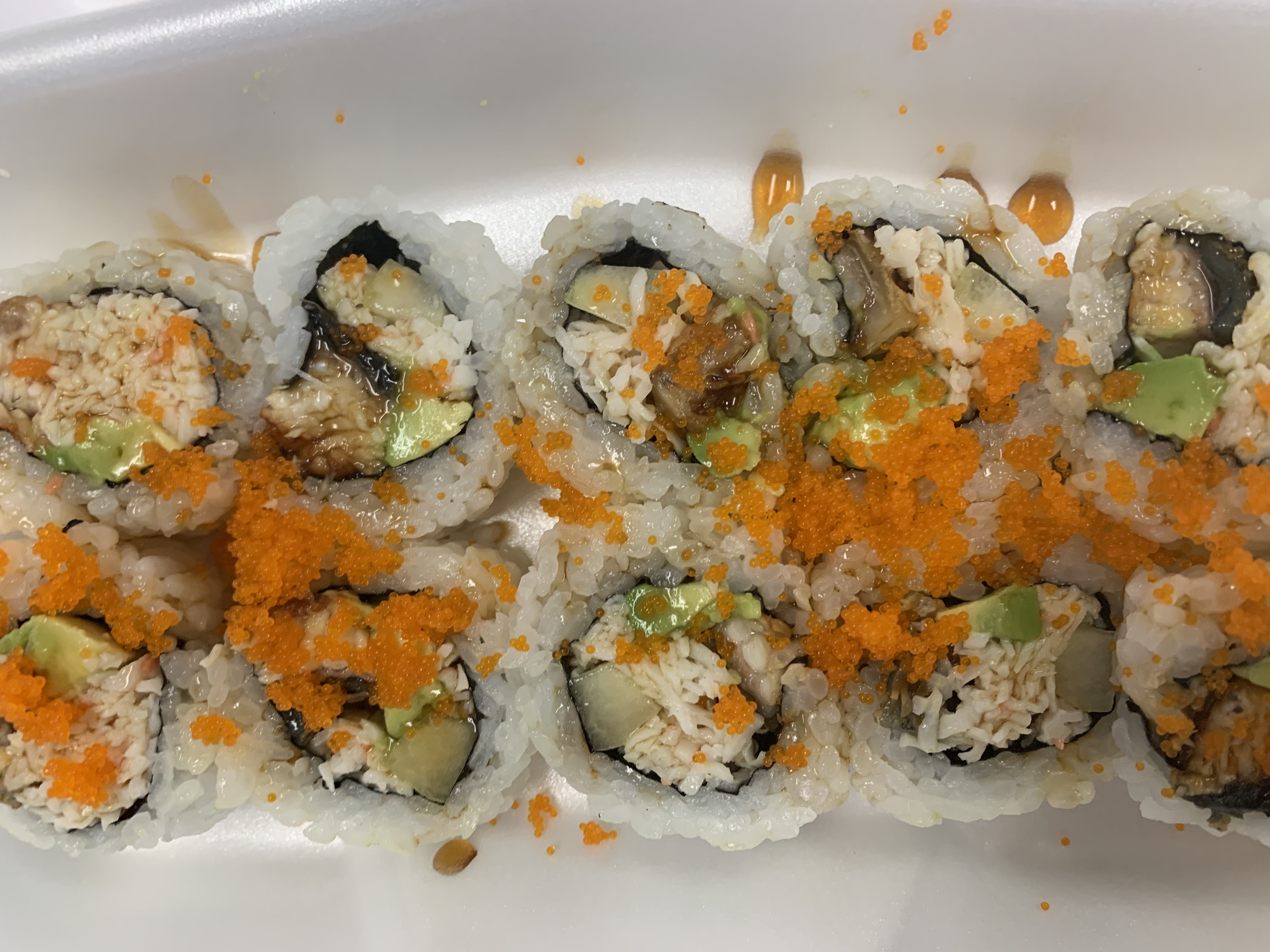 Order 10Piece Special BBQ Eel Roll food online from Jazz Sushi Bar store, New Orleans on bringmethat.com