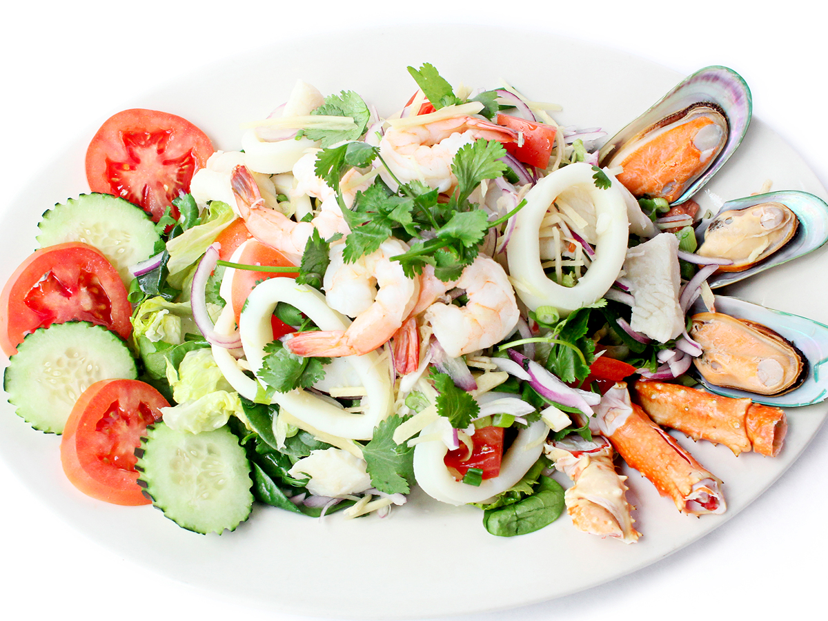 Order Seafood Salad  food online from Saladang Garden store, Pasadena on bringmethat.com