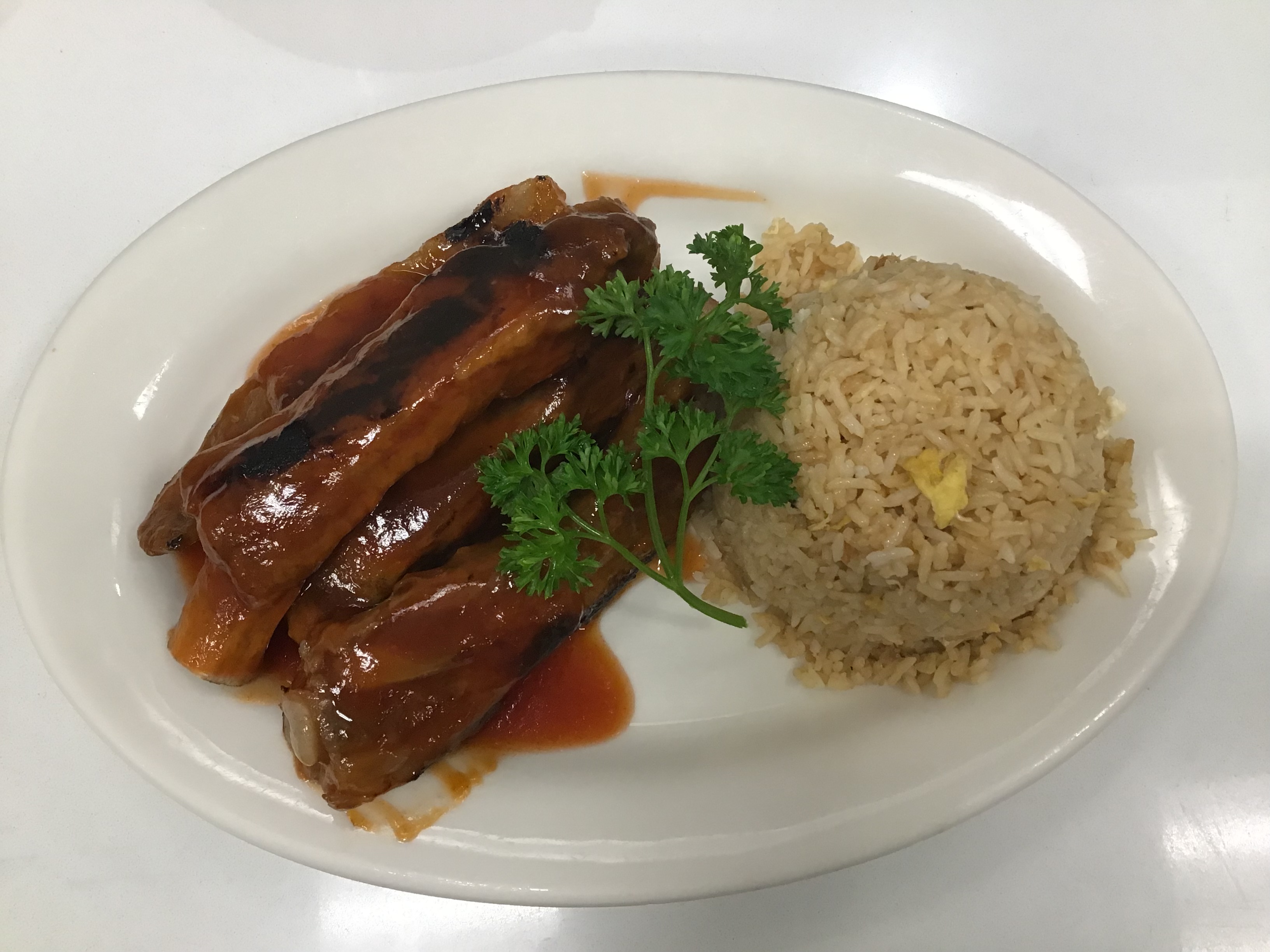 Order BBQ Ribs Lunch food online from Fortune House Thai store, Lake Balboa on bringmethat.com