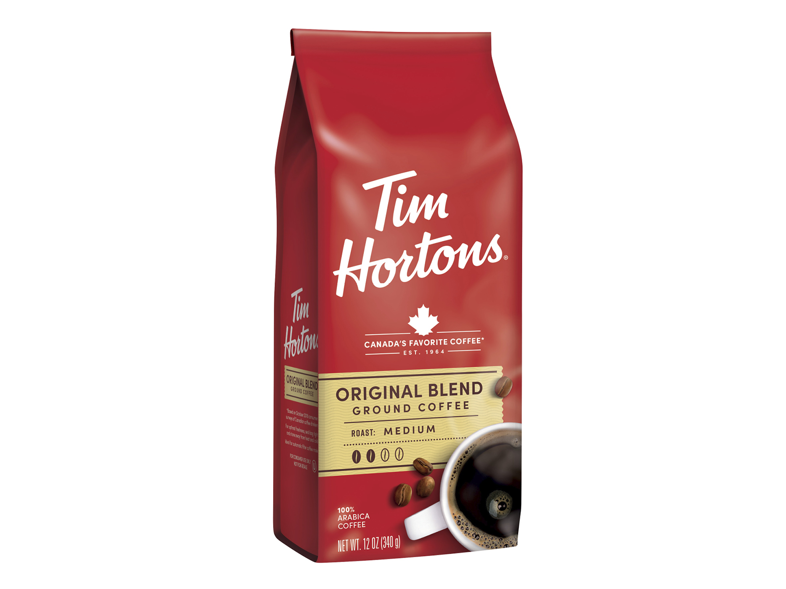 Order Original Ground Coffee, 12 oz. Bag food online from Tim Hortons store, Circleville on bringmethat.com