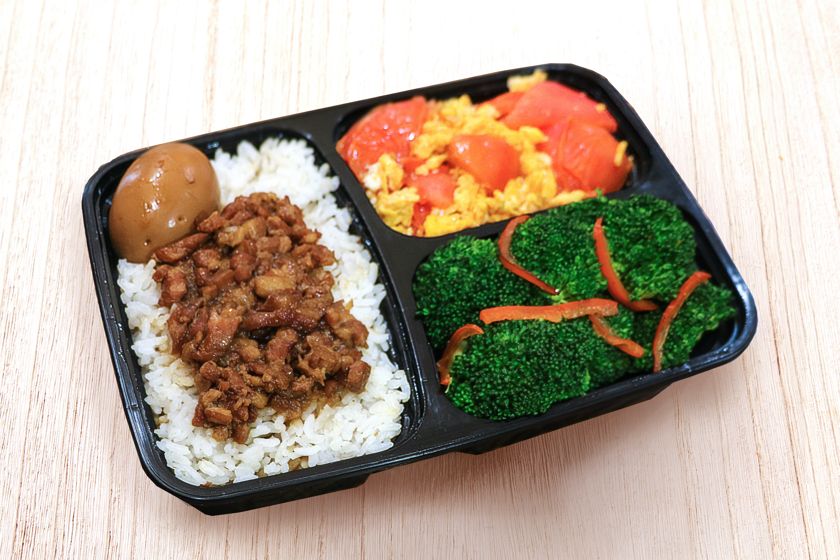 Order #R13 Minced Pork Rice Bento food online from O2 Valley store, Cupertino on bringmethat.com