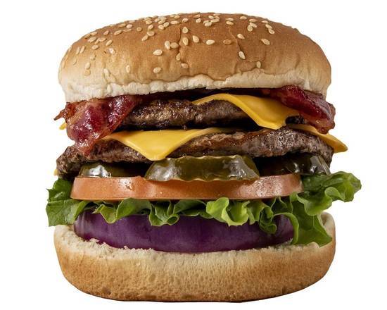 Order Double Bacon Cheese Burger food online from Frosty King store, Bakersfield on bringmethat.com