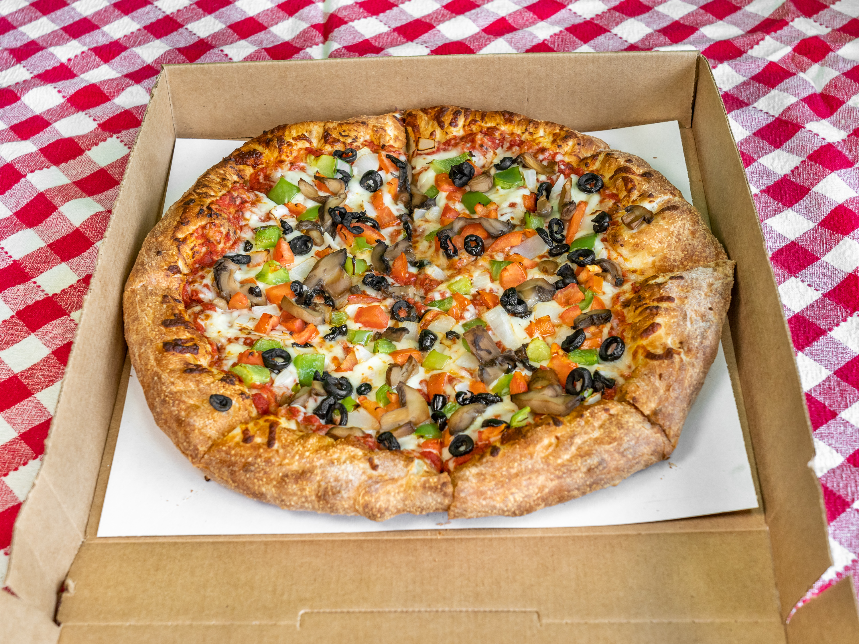 Order Veggie Pizza food online from What Up Dough Pizzeria store, Utica on bringmethat.com