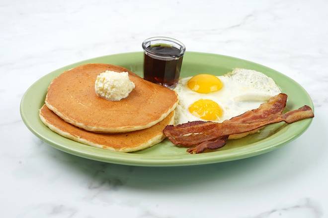 Order Double Buttermilk Pancakes food online from Polly'S Pies store, Cerritos on bringmethat.com