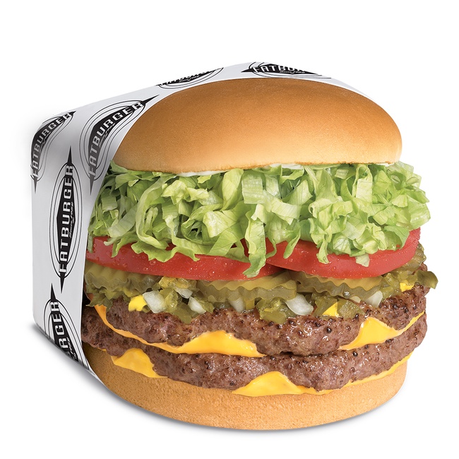 Order XXL Fatburger (1lb) food online from Fatburger store, Las Vegas on bringmethat.com