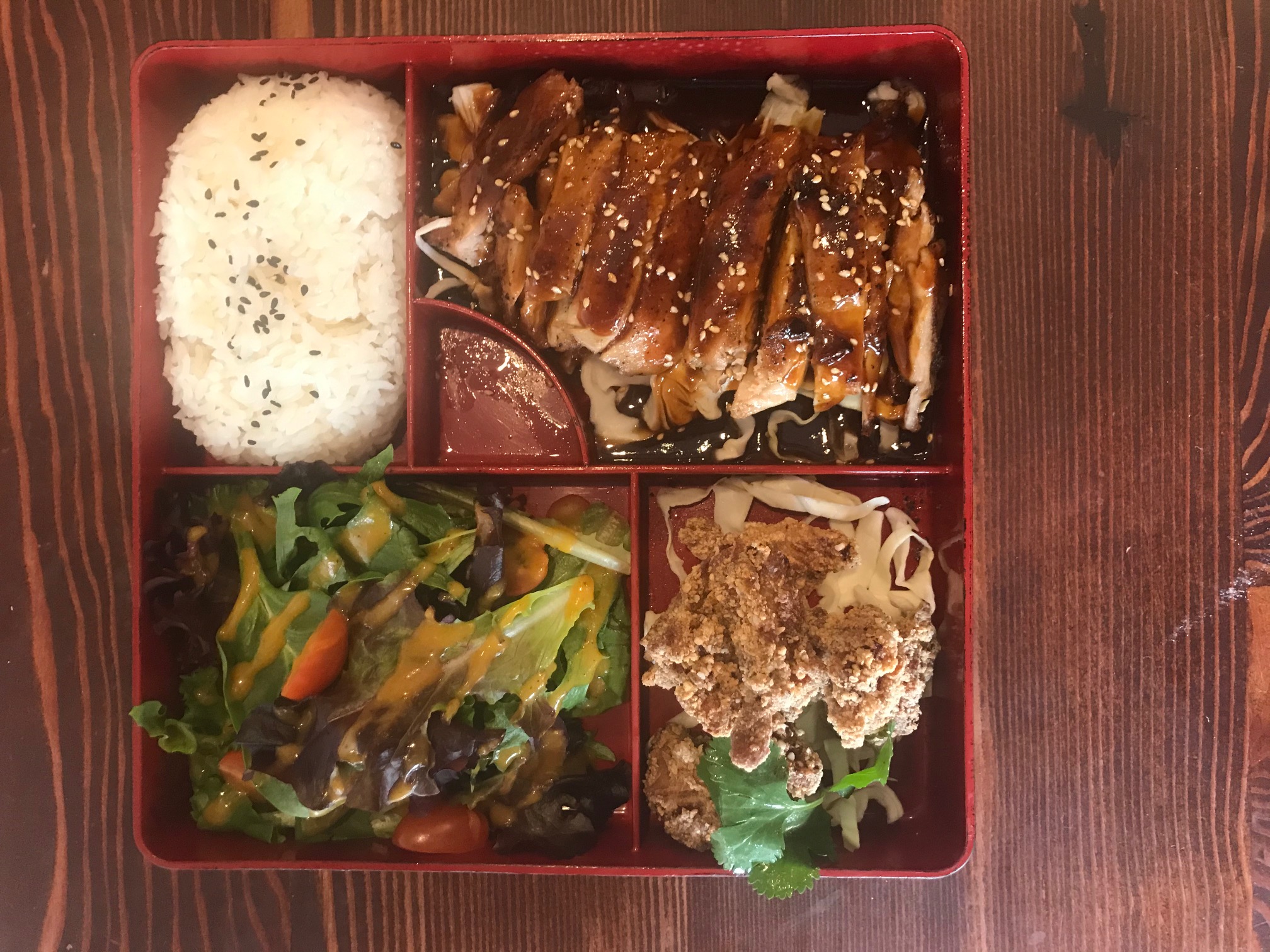 Order Teriyaki Chicken Bento Box food online from Ushio Ramen store, San Francisco on bringmethat.com