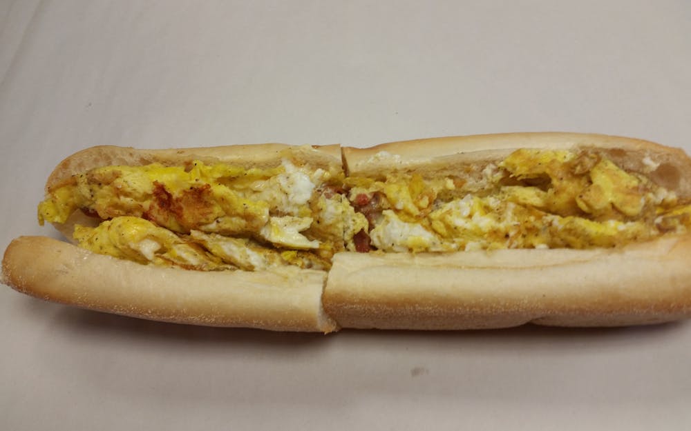 Order Egg and Cheese Sandwich food online from Italiana Pizza store, Prospect Park on bringmethat.com