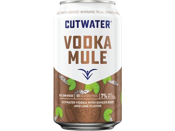 Order Cutwater Vodka Mule - 4x 12oz Cans food online from Josh Wines & Liquors Inc store, New York on bringmethat.com