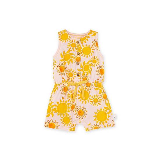 Order Burt's Bees Baby® Newborn Here Comes The Sun Romper in Yellow food online from Bed Bath & Beyond store, Lancaster on bringmethat.com