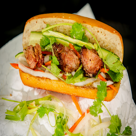 Order Grilled Pork / Banh Mi Thit Heo Nuong food online from Tealux Cafe store, Norfolk on bringmethat.com