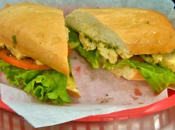 Order 29. Pesto Perfecto Sandwich food online from The Sandwich Spot store, Yuba City on bringmethat.com