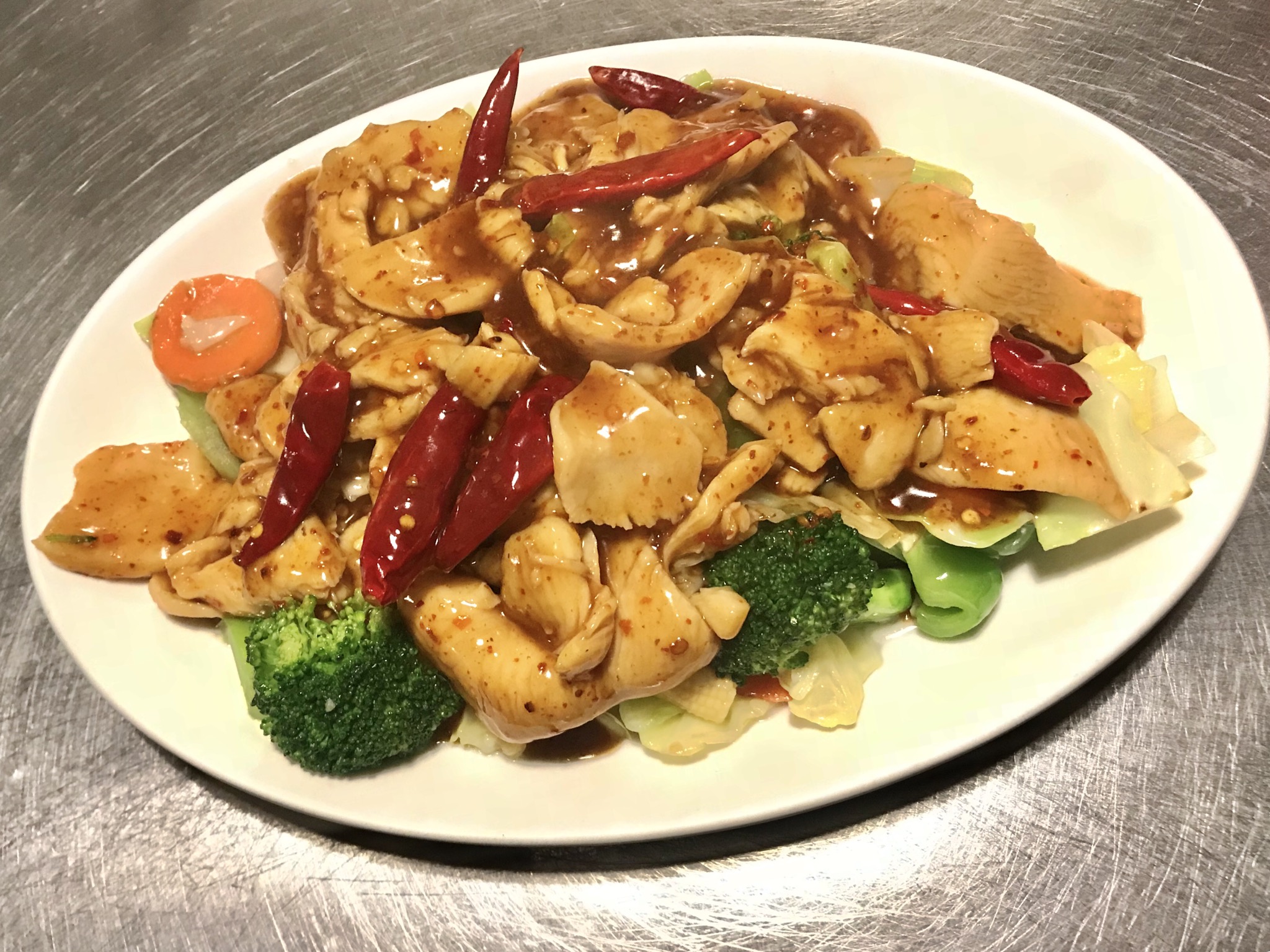 Order Mongolian Chicken food online from Genghis Khan Restaurant store, Seattle on bringmethat.com