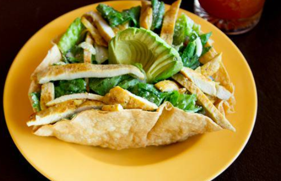 Order Mexican Chicken Caesar Salad food online from La Corona Bar & Grill store, Los Angeles on bringmethat.com