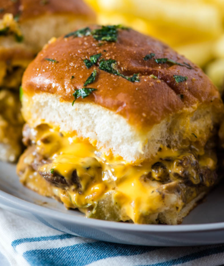 Order Philly CheeseSteak Sliders food online from Local Burger Joint store, Ann Arbor on bringmethat.com