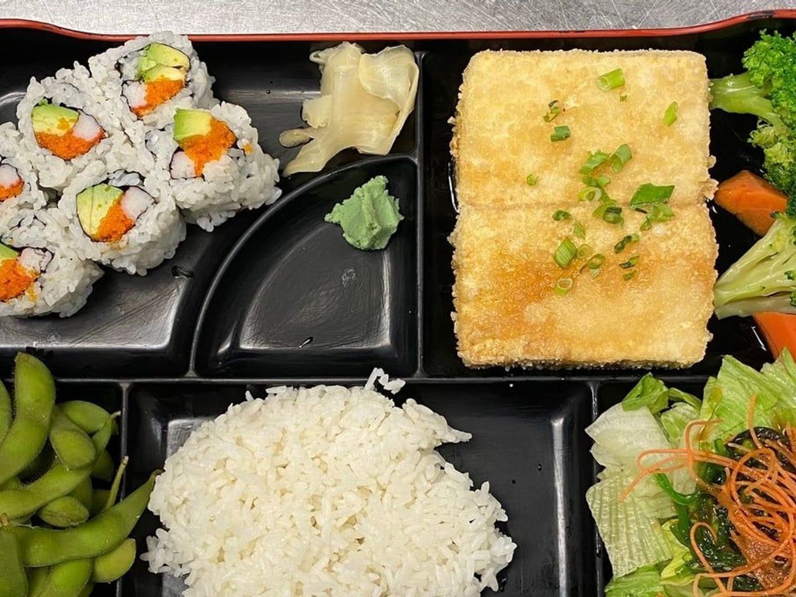 Order Tofu Steak Box food online from Sushi Aoi store, Washington on bringmethat.com