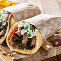 Order Gyro Sandwich food online from Halal Kitch store, Egg Harbor Township on bringmethat.com