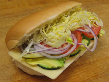 Order Vegetarian Sandwich food online from Jim Fallbrook Market store, Los Angeles on bringmethat.com