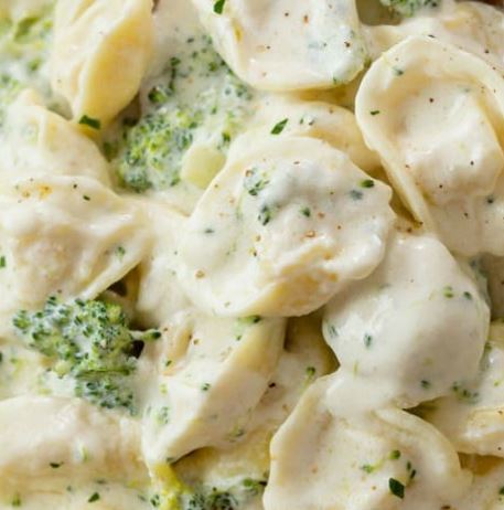 Order Cheese Tortellone, Chicken, and Broccoli Alfredo food online from Bob'S Italian Foods store, Medford on bringmethat.com