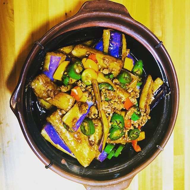 Order W8. Farm Style Eggplant in Casserole food online from Jin's Cafe-Asian Cuisine store, Houston on bringmethat.com
