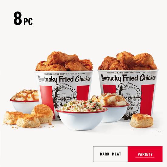 Order 8 pc. Family Fill Up & 8 pc. Bucket food online from Kfc store, Willimantic on bringmethat.com