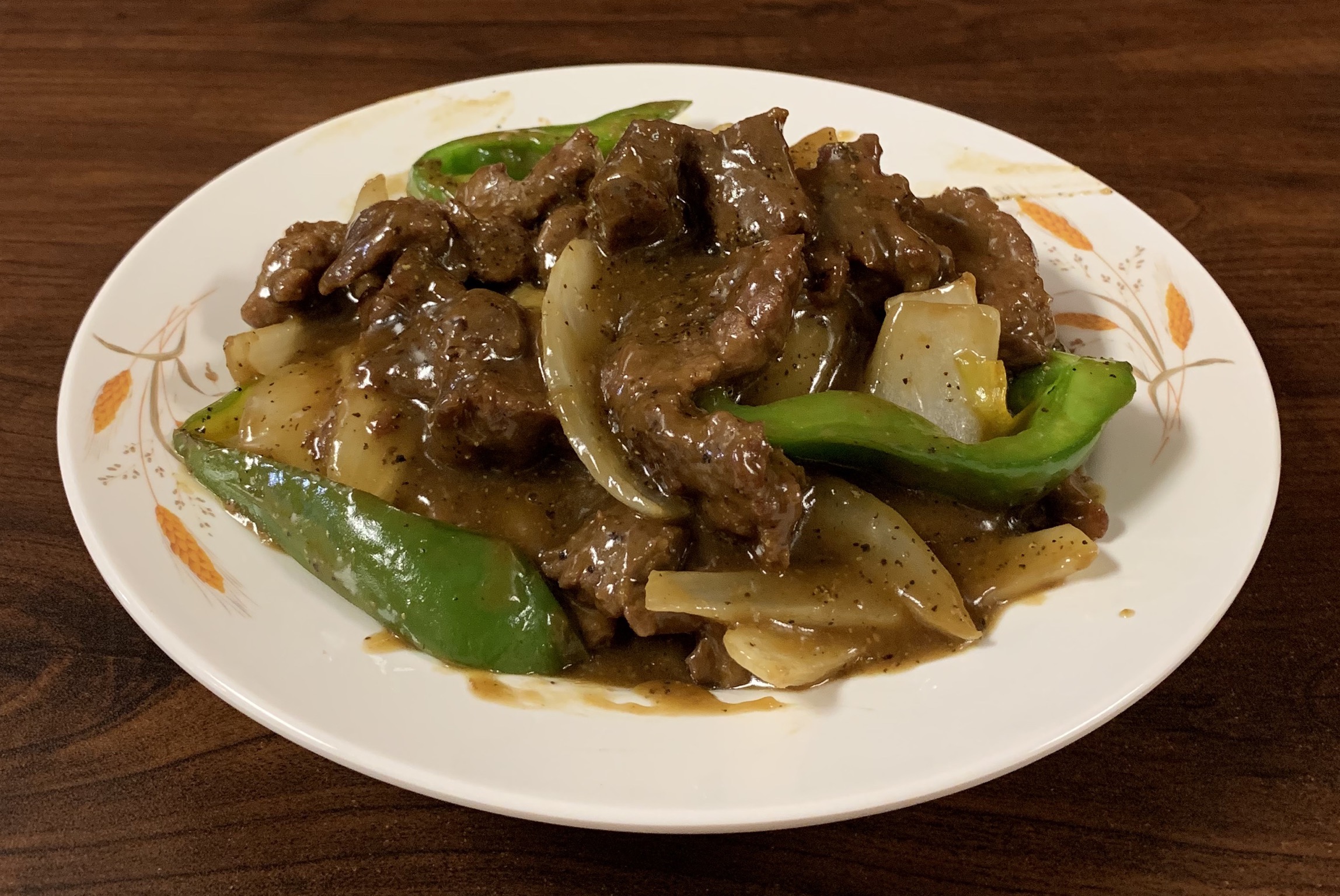 Order Beef with Black Pepper Sauce food online from Great Wall Chinese Restaurant store, Western Springs on bringmethat.com