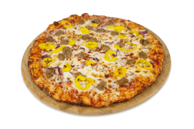 Order Sausage, Peppers and Onion Pizza food online from Infinitos store, York on bringmethat.com