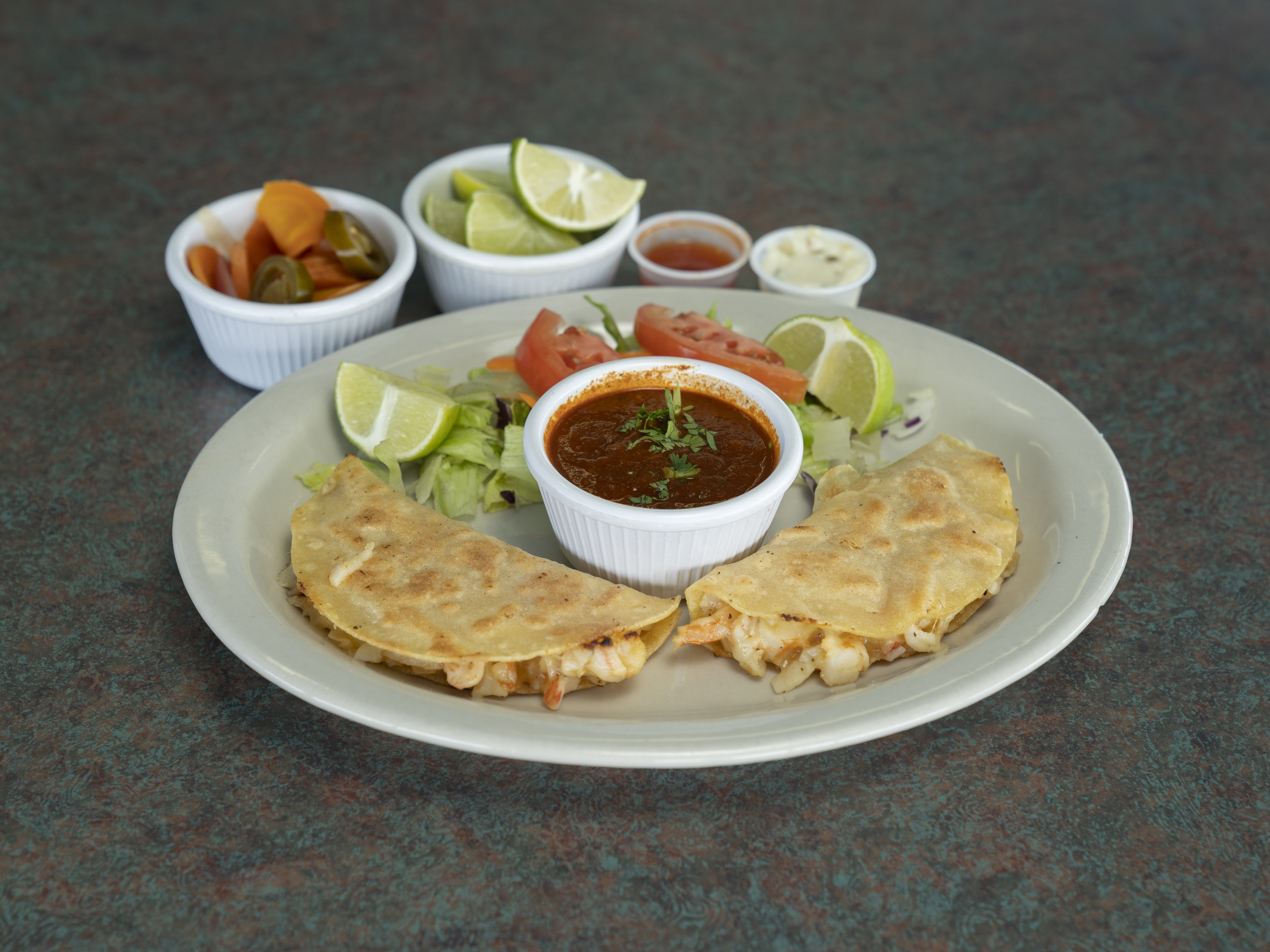 Order Quesadilla de Mar food online from Costa Azul Mariscos store, Laredo on bringmethat.com