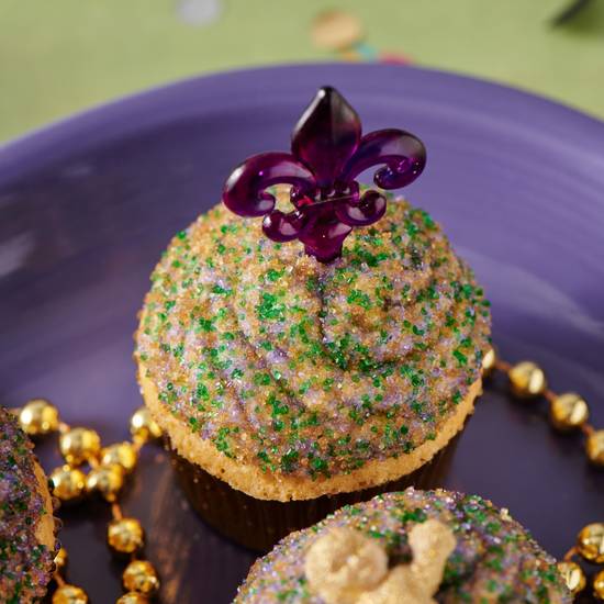 Order King Cake Cupcake food online from The Cupcake Collection store, Nashville on bringmethat.com